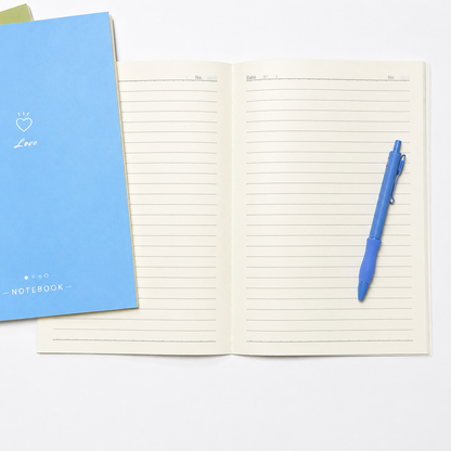 📓Pastel Notebook & Pen Set – 4 Notebooks + 5 Pens