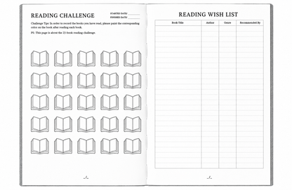 📚 Reading Journal – Book Tracker & Review Notebook