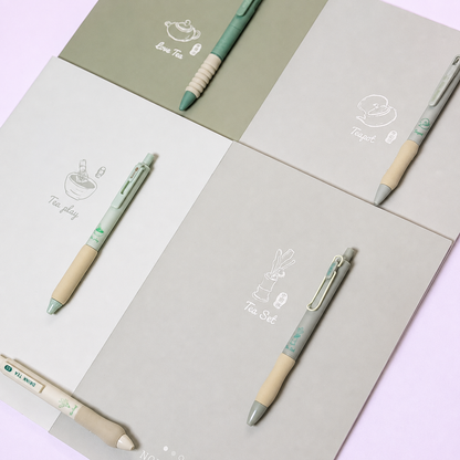 📓Pastel Notebook & Pen Set – 4 Notebooks + 5 Pens