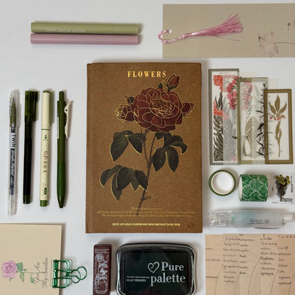 🌿 Romanticize Your Life Box – Vintage Botanical Stationery Box