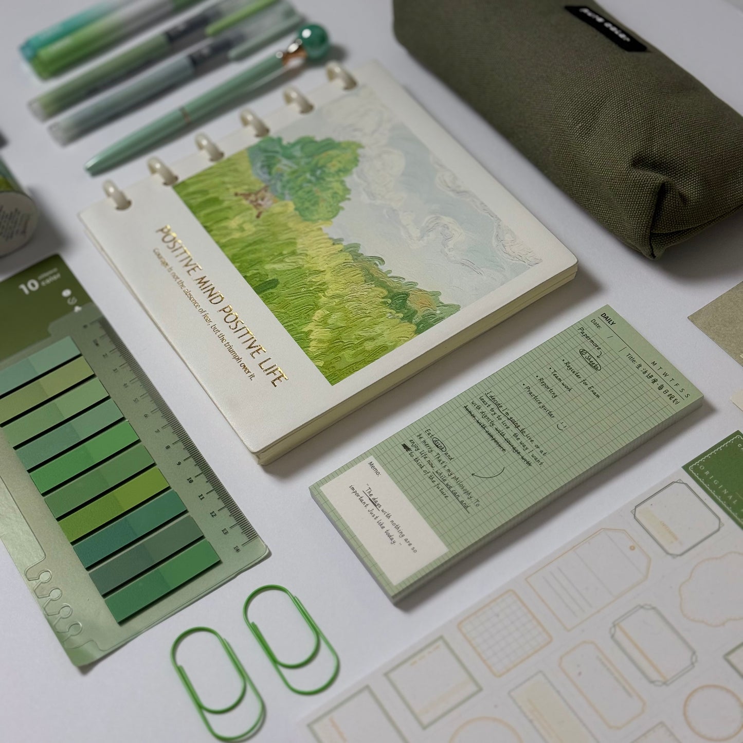 🍃Evergreen Stationery Box