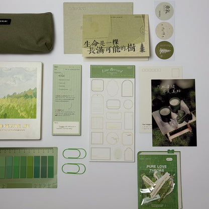 🍃Evergreen Stationery Box