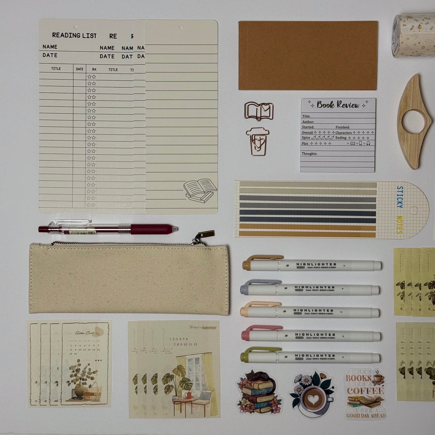 📚 Book Lover’s Stationery Box – Cozy Reading Collection