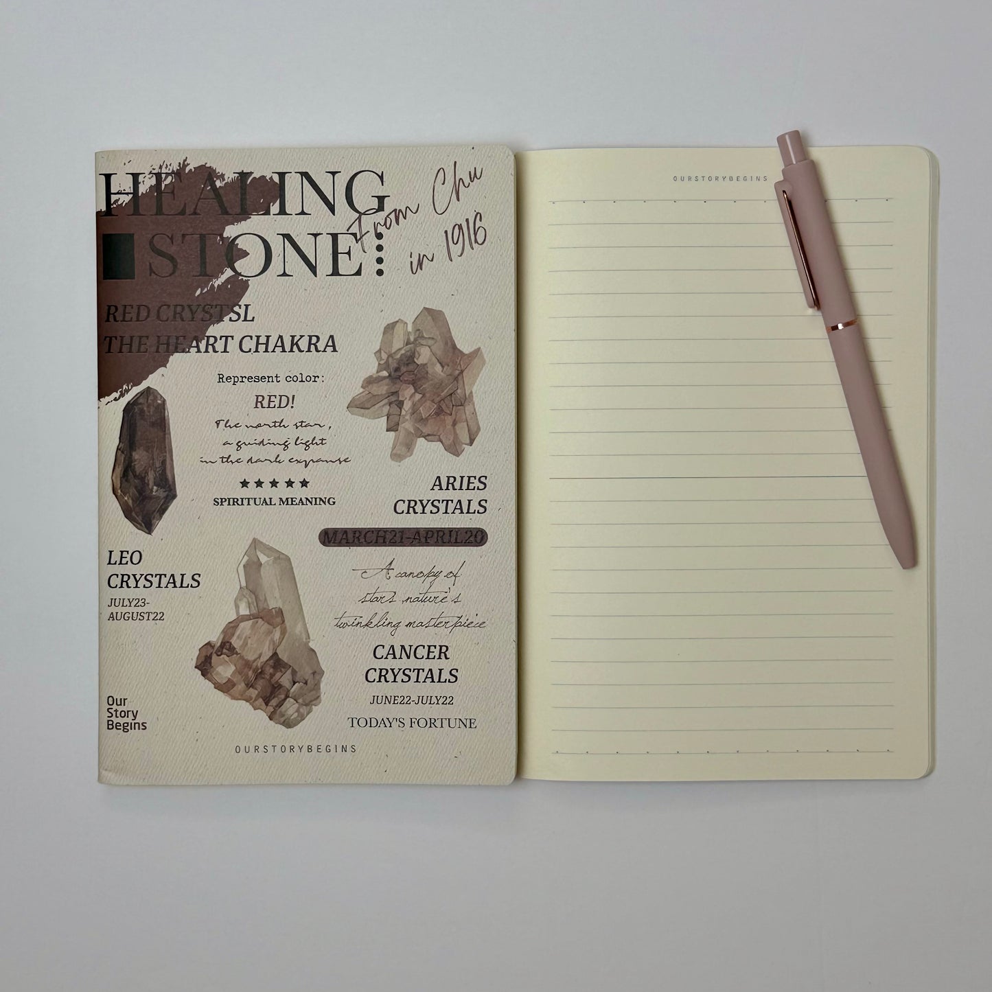💎 Crystal Collection Lined Notebook