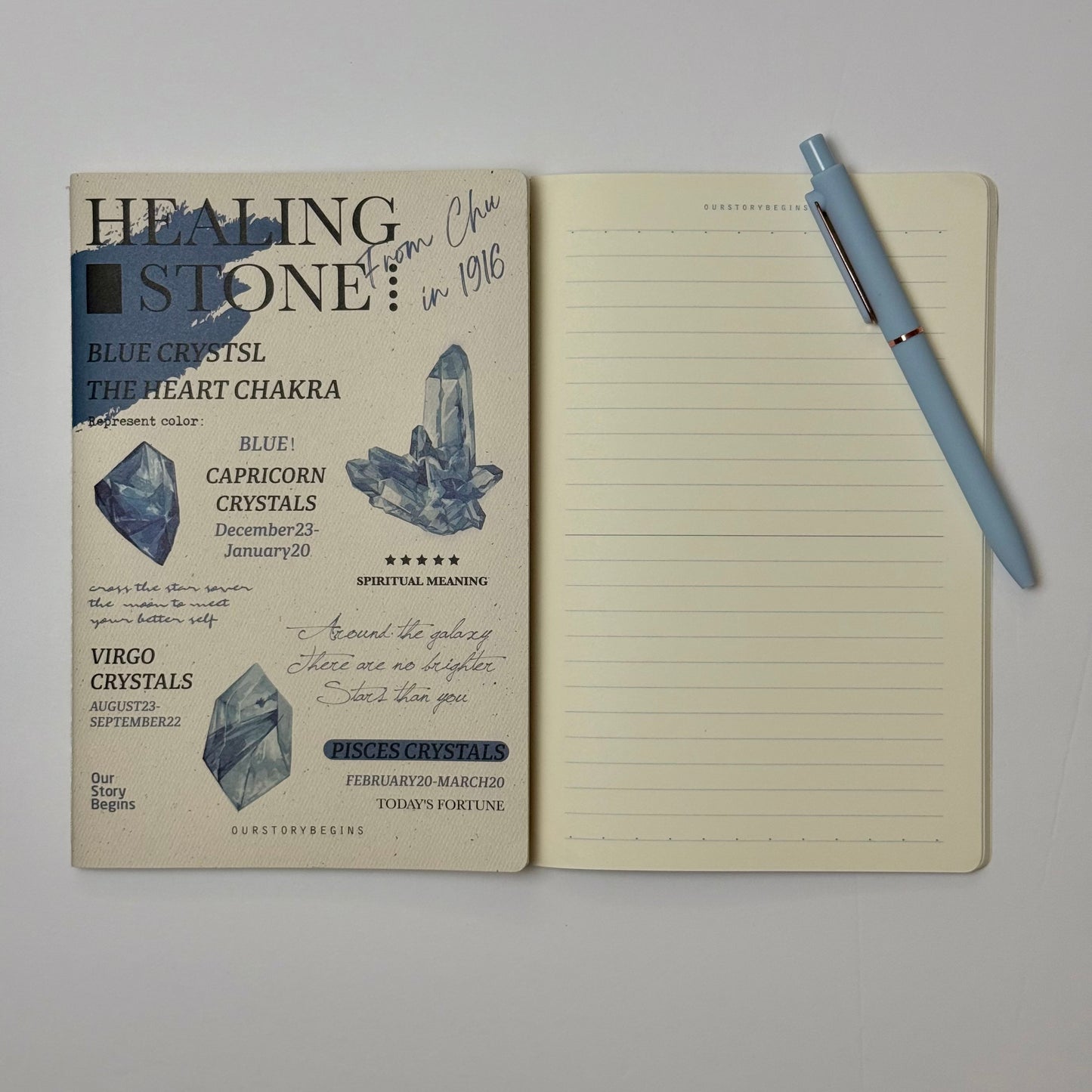 💎 Crystal Collection Lined Notebook