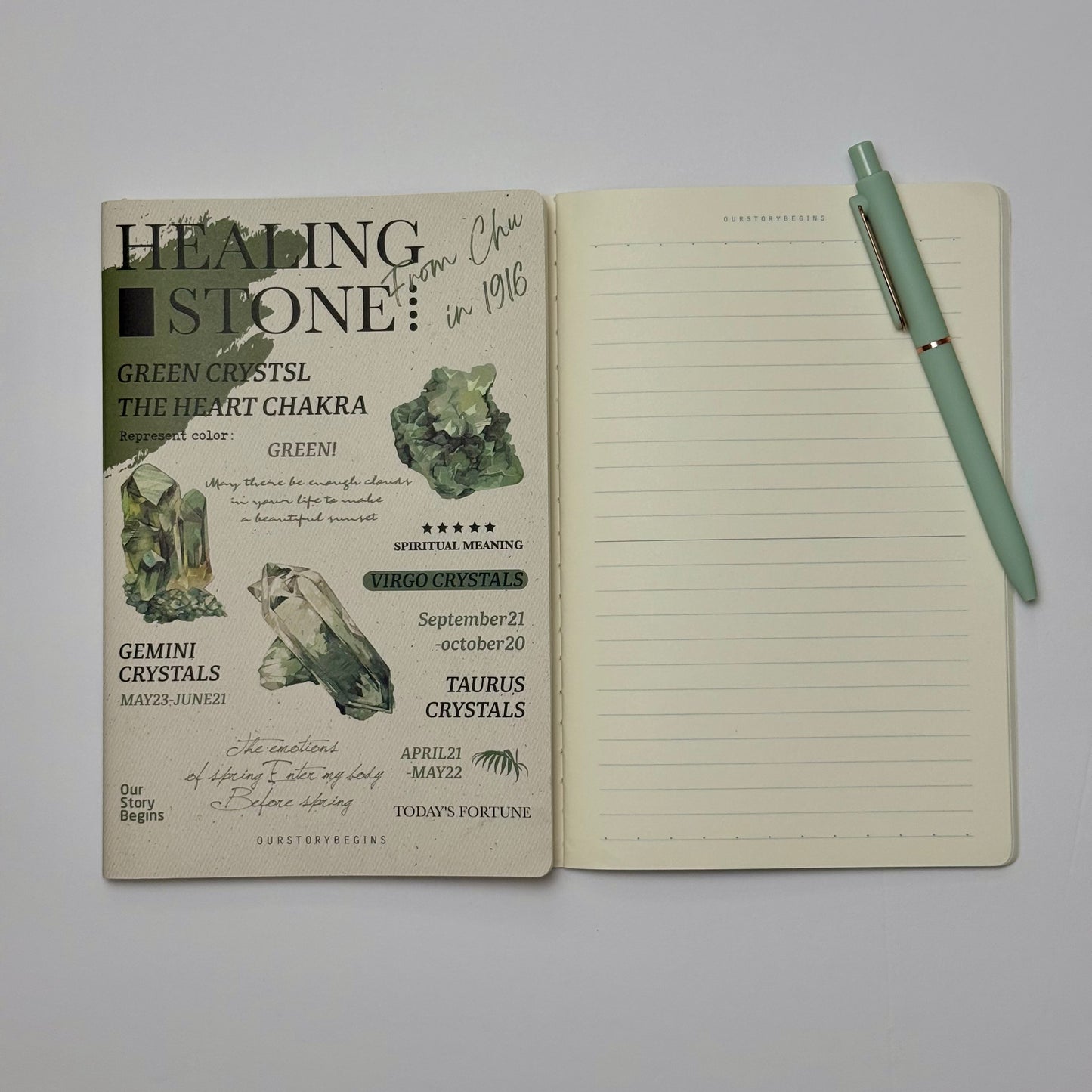 💎 Crystal Collection Lined Notebook